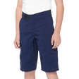100% RIDECAMP YOUTH SHORTS Navy Front - Driven Powersports