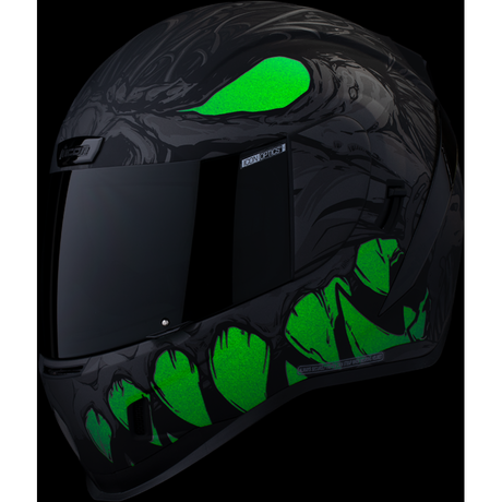 ICON HELMET AIRFORM MIPS MANIK'RR Dark Black Front - Driven Powersports