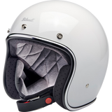 BILTWELL HELMET BONANZA Gloss White Front - Driven Powersports