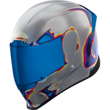 ICON HELMET AFP REENTRY Silver Front - Driven Powersports