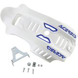ACERBIS SKID PLATE HUS White 20/Blue Front - Driven Powersports