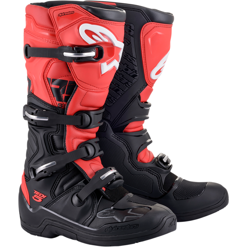 ALPINESTARS BOOT TECH 5 Black/Red Front - Driven Powersports