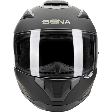 SENA STRYKER SMART HELMET FULL-FACE DOT Matte Black Front - Driven Powersports