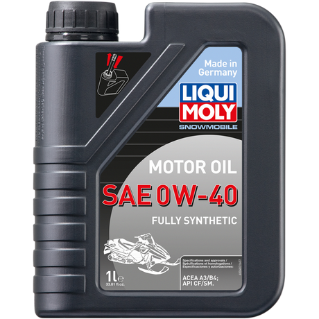 LIQUI MOLY (CS/6) OIL SNOW SYN 0W40 1L Front - Driven Powersports