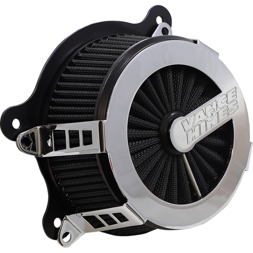 VANCE & HINES 99-07 FL AIRCLEANER V02 C Flat Chrome Front - Driven Powersports