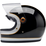 BILTWELL HELMET GRINGO S White/Black Left Side - Driven Powersports