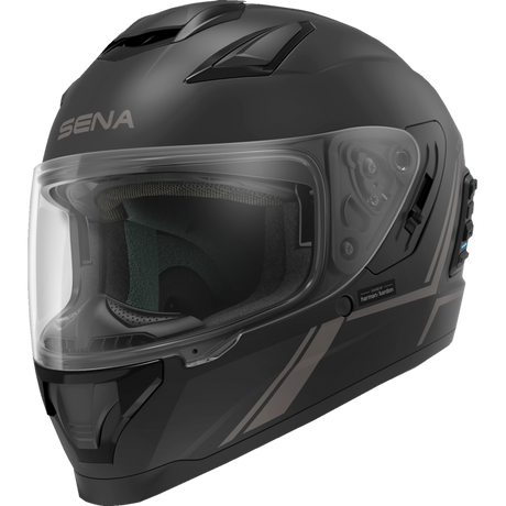 SENA STRYKER SMART HELMET FULL-FACE DOT Matte Black Front - Driven Powersports