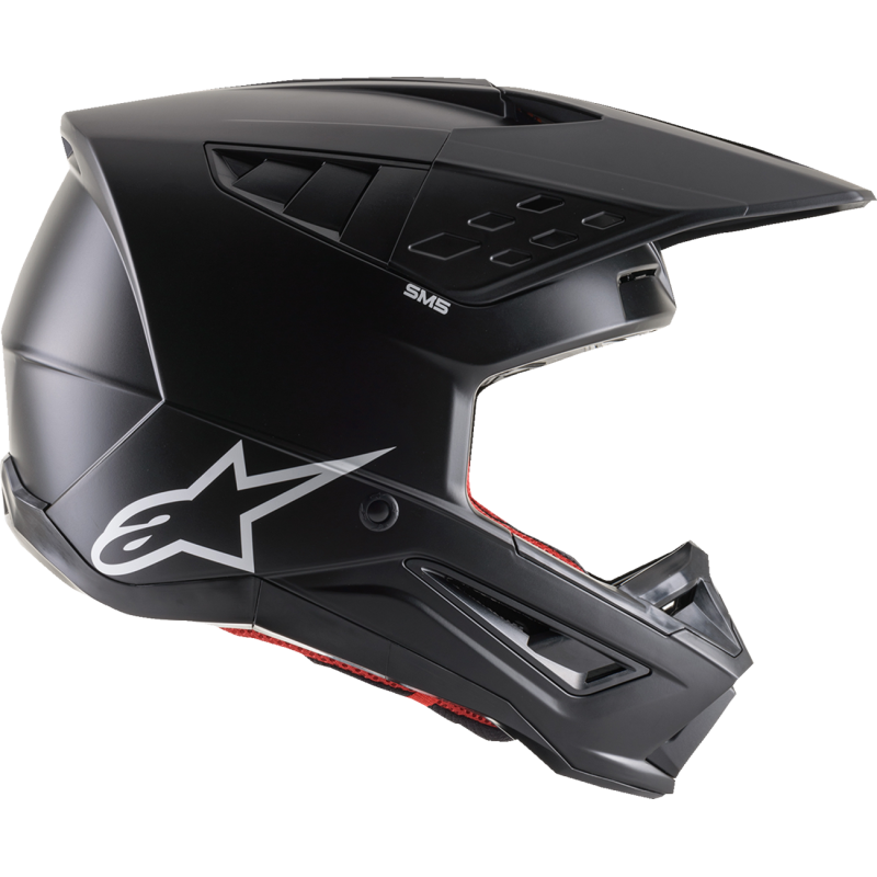 ALPINESTARS HELMET SM5 SOLID Black Right Side - Driven Powersports
