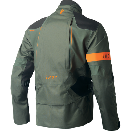 THOR JACKET RANGE Army/Orange Back - Driven Powersports