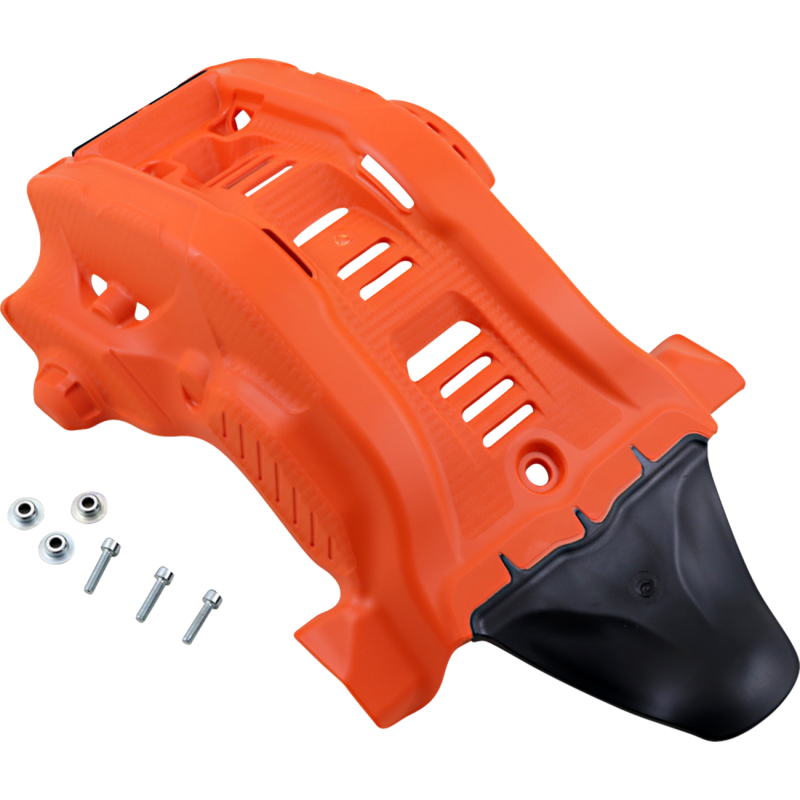 ACERBIS SKID PLATE KTM HUS Orange 16/White 20 Front - Driven Powersports