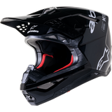 ALPINESTARS HELMET SM10 FLOOD Black/Gray Front - Driven Powersports