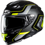 HJC F71 ARCAN Black/Hi-Viz Yellow Front - Driven Powersports