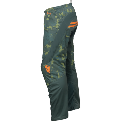 THOR PANT SCTR DIGI Green/Camo Left Side - Driven Powersports