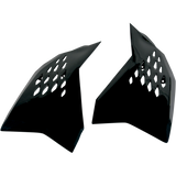 UFO SX/SXF 07-08 EXC 08 RAD COVERS Black Front - Driven Powersports
