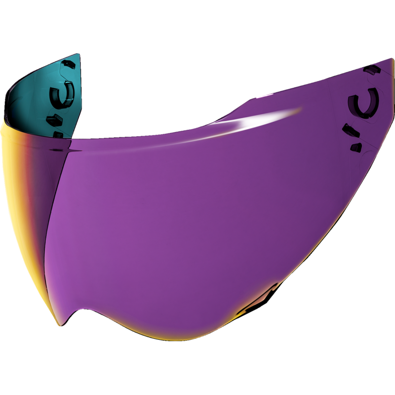 ICON SHIELD DOMAIN Purple Front - Driven Powersports