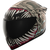 ICON HELMET DOMN GRAND MAW Gray Left Side - Driven Powersports