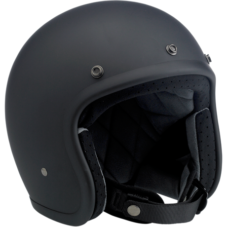 BILTWELL HELMET BONANZA Flat Black 3/4 Right - Driven Powersports