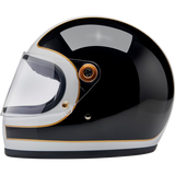 BILTWELL HELMET GRINGO S White/Black Left Side - Driven Powersports
