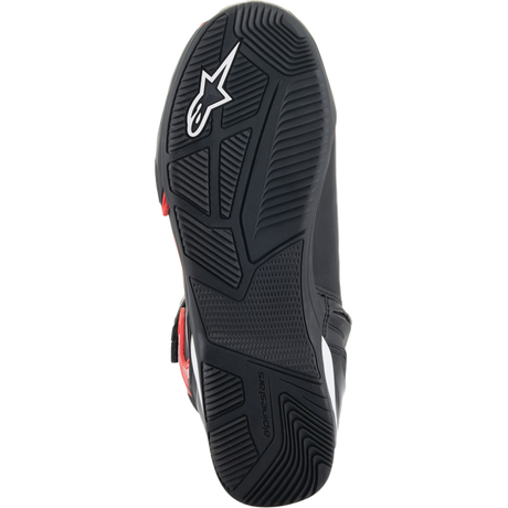 ALPINESTARS SHOE SUPERFASTER Black/Bright Red/White Bottom - Driven Powersports