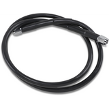 DRAG SPECIALTIES BLACK S/S BRAKE LINE 38" Front - Driven Powersports