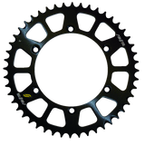 SUNSTAR SPROCKETS 520-48T ALUMINUM REAR SPROCKET (5-361948BK) Black Front - Driven Powersports