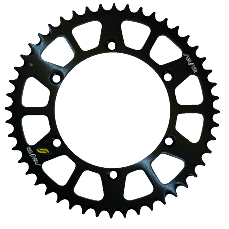 SUNSTAR SPROCKETS 520-48T ALUMINUM REAR SPROCKET (5-361948BK) Black Front - Driven Powersports