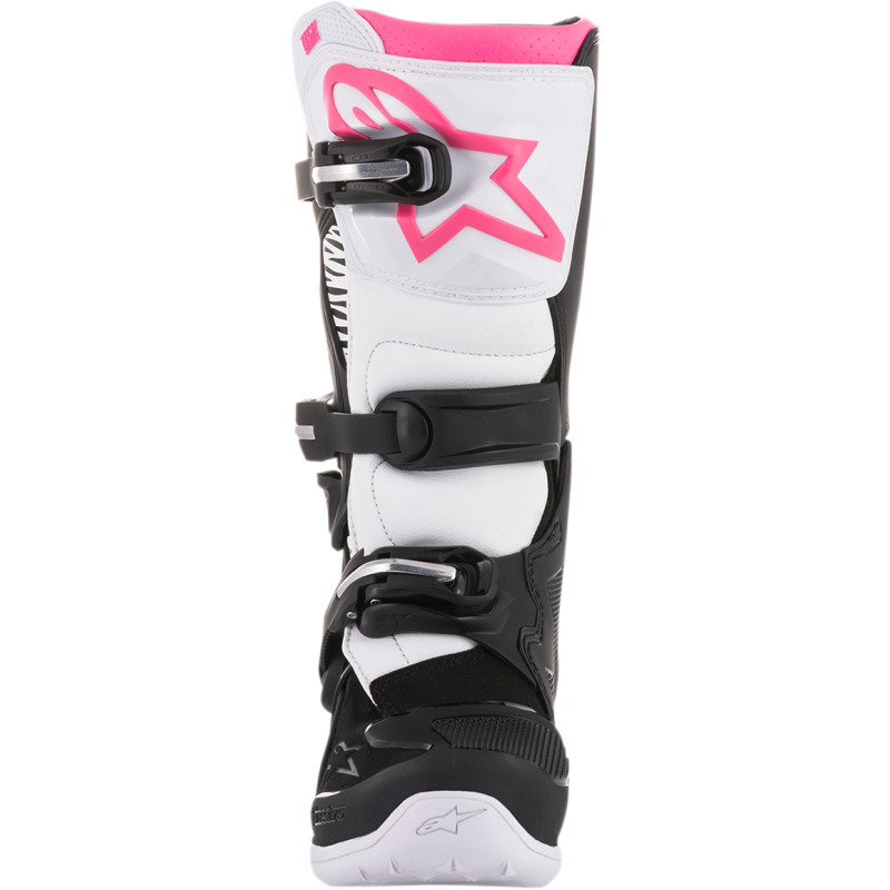 ALPINESTARS BOOT 4W TECH 3 Black/White/Pink Front - Driven Powersports