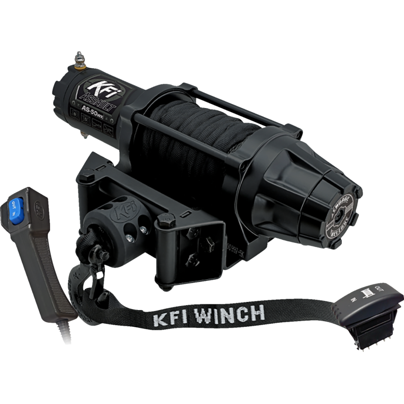 KFI PRODUCTS ASSAULT WINCH - 5000 LB - SYNTHETIC CABLE - WIDE Front - Driven Powersports