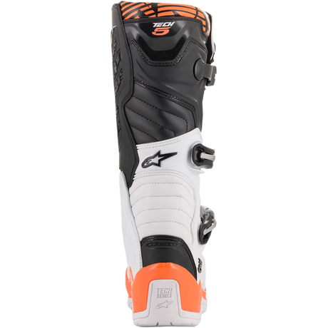 ALPINESTARS BOOT TECH 5 White/Black/Orange Back - Driven Powersports