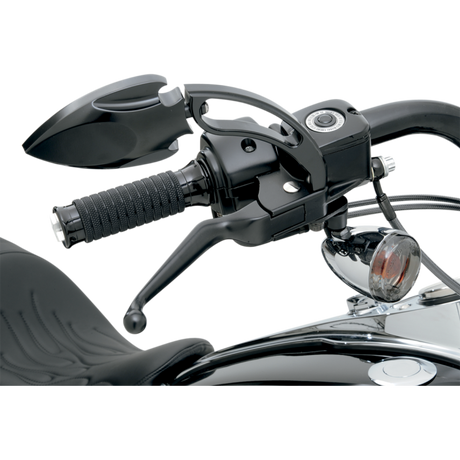 DRAG SPECIALTIES 96-17 B/T LEVER SET Black Application Shot - Driven Powersports