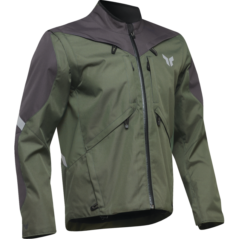 THOR JACKET TERRAIN Army/Charcoal Front - Driven Powersports