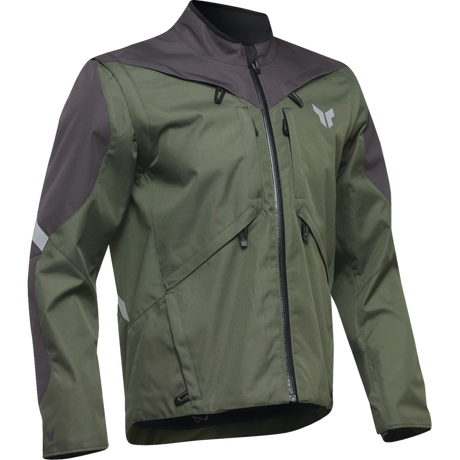 THOR JACKET TERRAIN Army/Charcoal Front - Driven Powersports