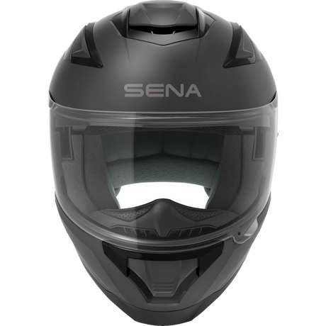 SENA STRYKER SMART HELMET FULL-FACE DOT Matte Black Front - Driven Powersports