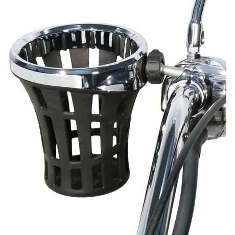 CIRO LLC Big Ass Drink Holder, Chrome, 7/8-1" Clamp, Chrome Front - Driven Powersports
