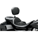 LE PERA 08-19 FLHT MAVERICK SEAT LONG STCH Black/Red Application Shot - Driven Powersports