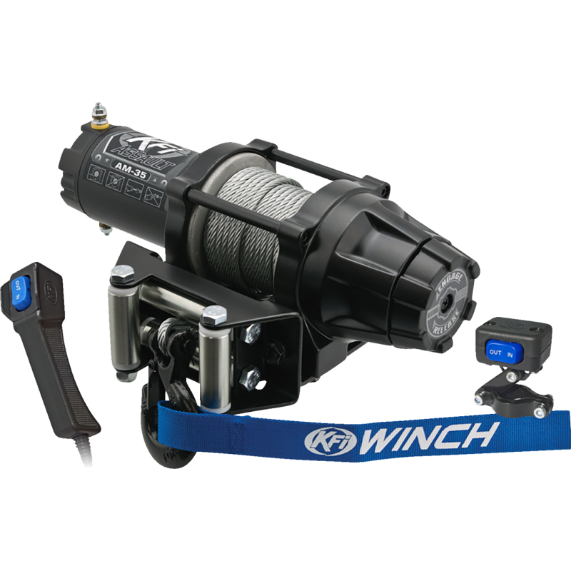 KFI PRODUCTS ASSAULT WINCH - 3500 LB - METAL CABLE Front - Driven Powersports