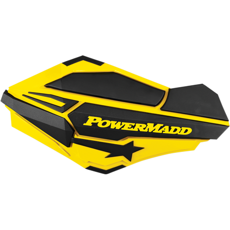 POWERMADD SENTINEL HANDGUARDS Suzuki Yellow/Black Front - Driven Powersports