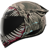ICON HELMET DOMN GRAND MAW Gray Left Side - Driven Powersports