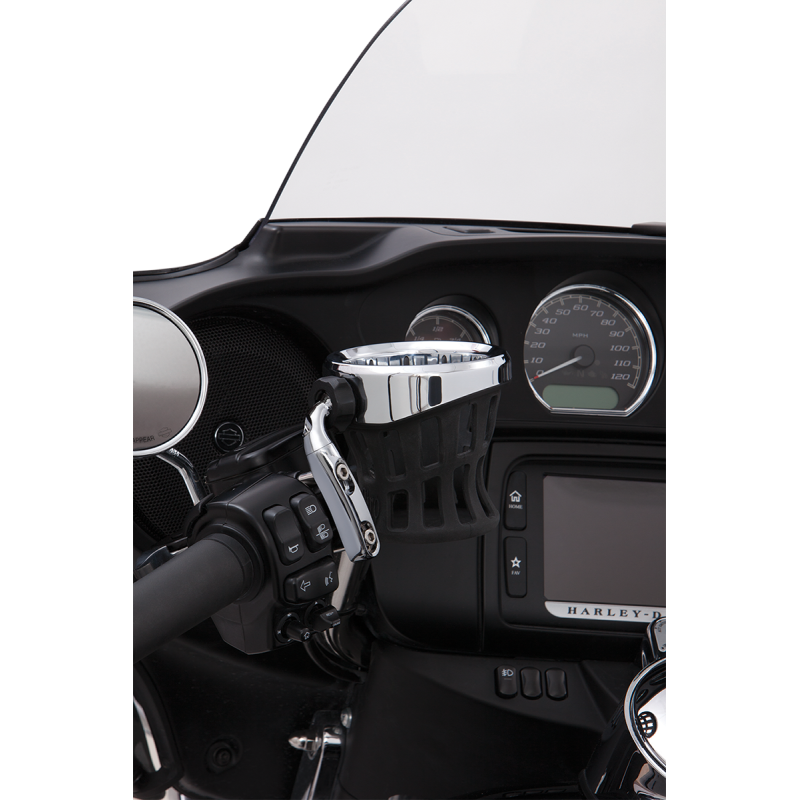 CIRO LLC Drink Holder 84-19 HD CLT/BRK Chrome Application Shot - Driven Powersports