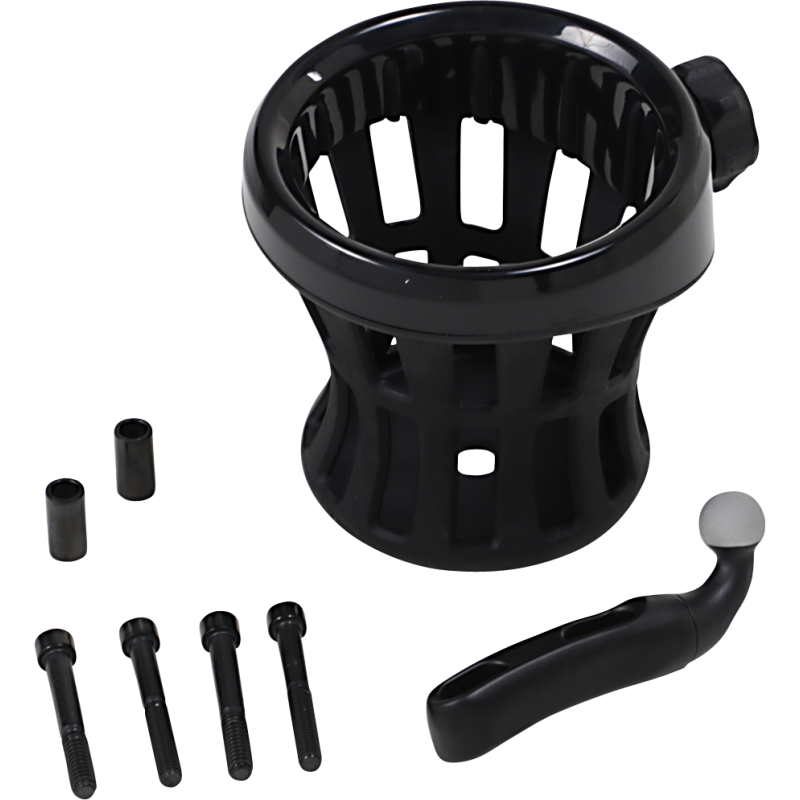 CIRO LLC 84-19 HD HOLDER DRINK PERCH Black Front - Driven Powersports