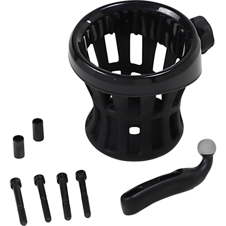 CIRO LLC 84-19 HD HOLDER DRINK PERCH Black Front - Driven Powersports