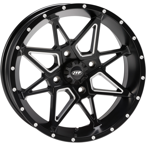 ITP TORNADO 15X7 4/110 5+2 MILLED 3/4 Front - Driven Powersports