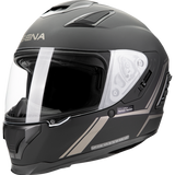 SENA STRYKER SMART HELMET FULL-FACE DOT Matte Black Front - Driven Powersports