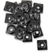 WOODY'S Square Digger Al. Support Plates-Black 3/4 Front - Driven Powersports