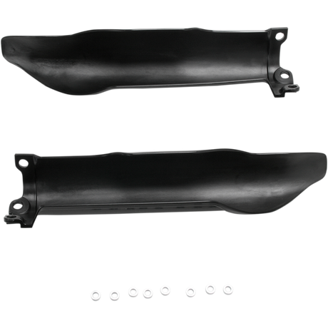 ACERBIS LWR FORK CVR SET- KX250F/450F:09-10 Black 3/4 Back - Driven Powersports