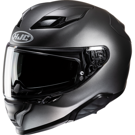 HJC F71 Semi Flat Black Titanium Front - Driven Powersports