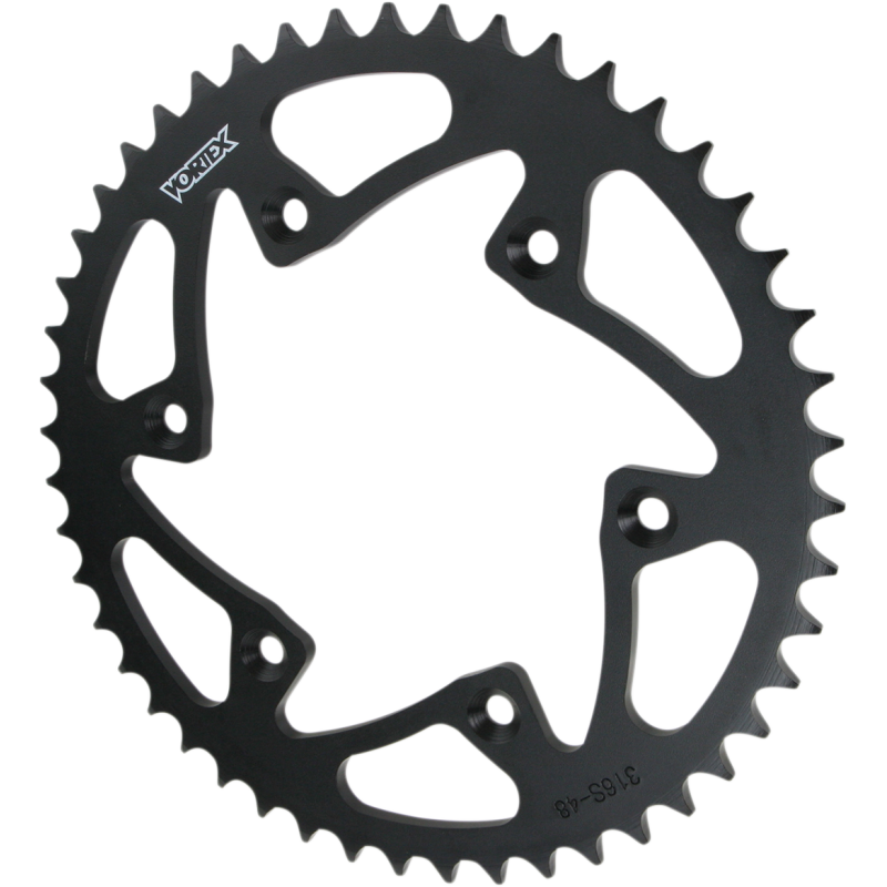 VORTEX SPROCKET VORTEX STEEL 48T (316S-48) Black 3/4 Front - Driven Powersports