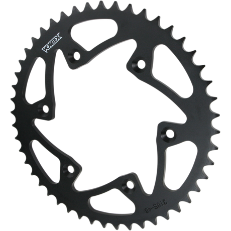 VORTEX SPROCKET VORTEX STEEL 48T (316S-48) Black 3/4 Front - Driven Powersports