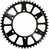 SUNSTAR SPROCKETS 520-49T ALUMINUM REAR SPROCKET (5-357749BK) Black Front - Driven Powersports