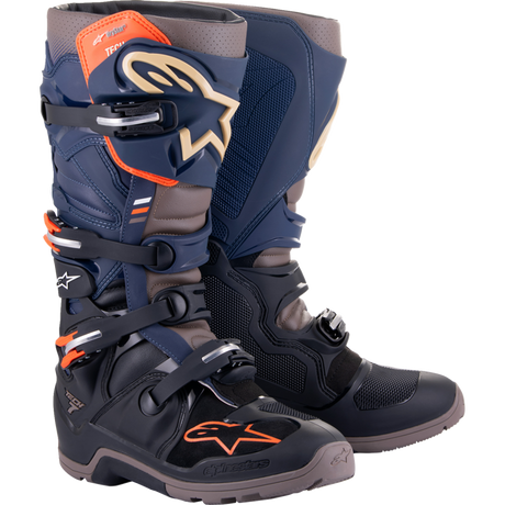 ALPINESTARS BOOT T7 END DS Navy/Gray Front - Driven Powersports